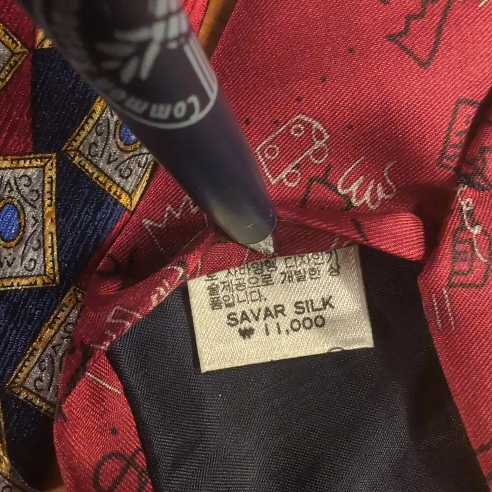 Mixed Brands Tie Mens One Size Multicolor Silk Geometric Lot 3 Countess Mara